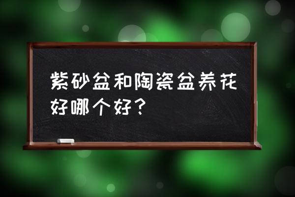 紫砂陶瓷花盆种花好不好 紫砂盆和陶瓷盆养花好哪个好？