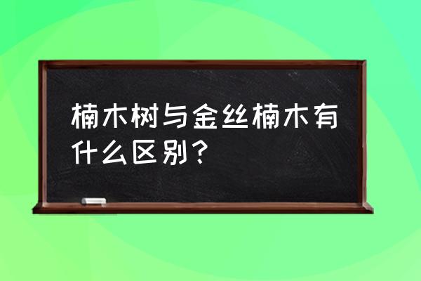 长得像金丝楠木的木头是什么 楠木树与金丝楠木有什么区别？