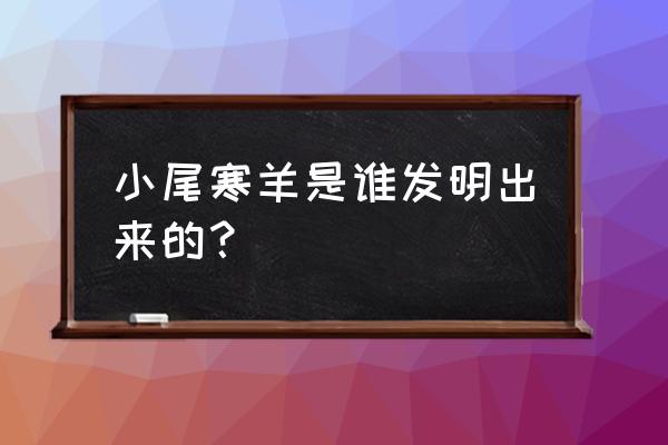 挑选优良小尾寒羊方法 小尾寒羊是谁发明出来的？