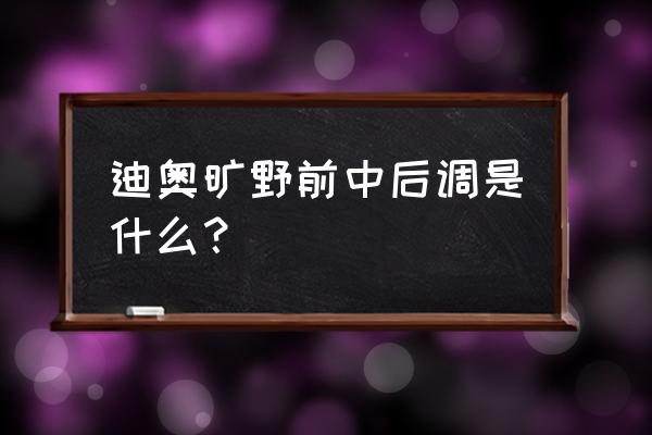 老鹳草秘方 迪奥旷野前中后调是什么？