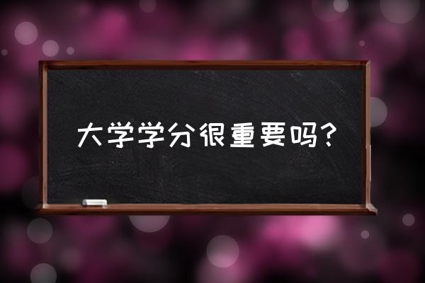 大学里怎样个人全面发展 大学学分很重要吗？