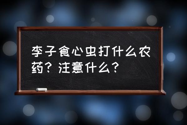 大樱桃的钻心虫怎样防治 李子食心虫打什么农药？注意什么？