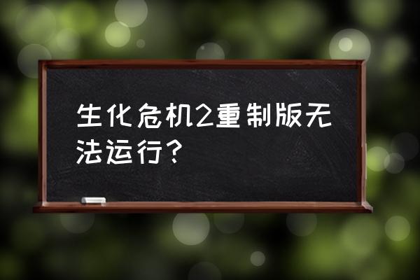 生化危机2重制版中文版怎么调 生化危机2重制版无法运行？