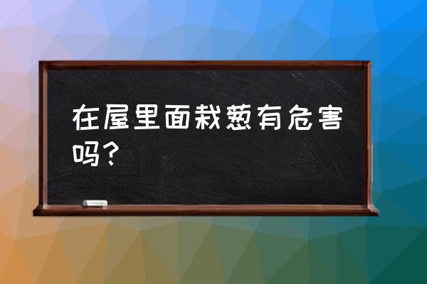 生大葱吃了有什么好处和坏处 在屋里面栽葱有危害吗？