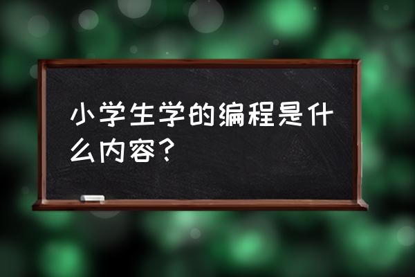 电脑上怎么下载小学英语课程 小学生学的编程是什么内容？